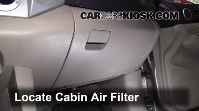 2008 Toyota Tacoma 2.7L 4 Cyl. Extended Cab Pickup (4 Door) Filtro de aire (interior) Cambio